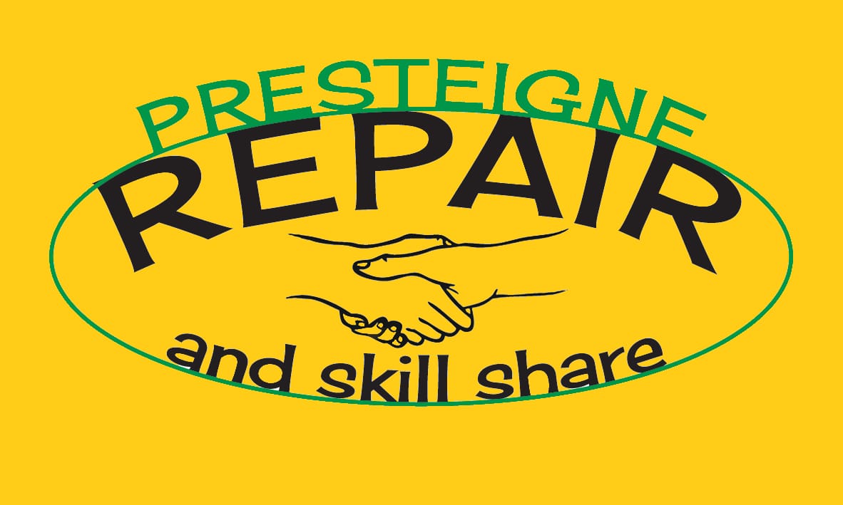 presteigne repair logo colour